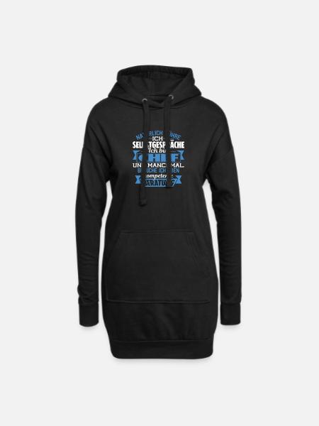 CHEF - KOMPETENTE BERATUNG - Hoodie-Kleid - Schwarz