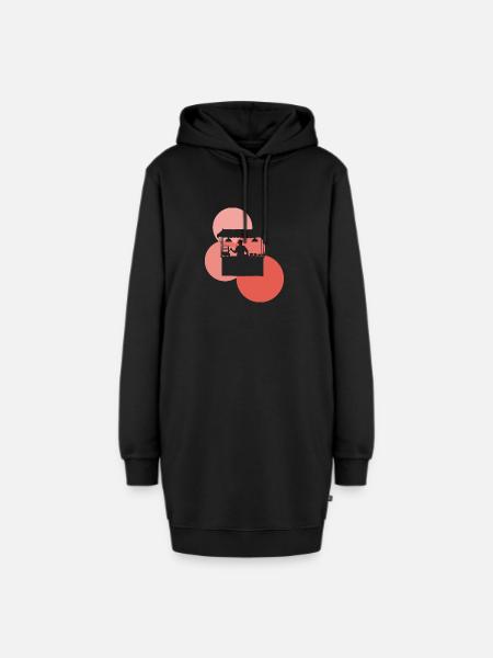 Fast Food Imbiss - Hoodie-Kleid - Schwarz