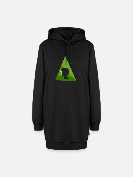 Groove 70s - Hoodie-Kleid - Schwarz