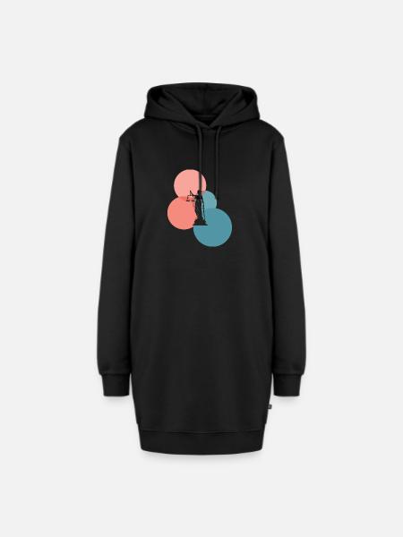 Anwalt Absatz - Hoodie-Kleid - Schwarz