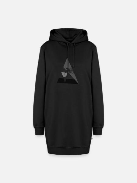 Fabelwesen Marina Neptun - Hoodie-Kleid - Schwarz
