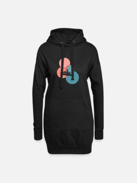Wasserski Motorboot Boot - Hoodie-Kleid - Schwarz