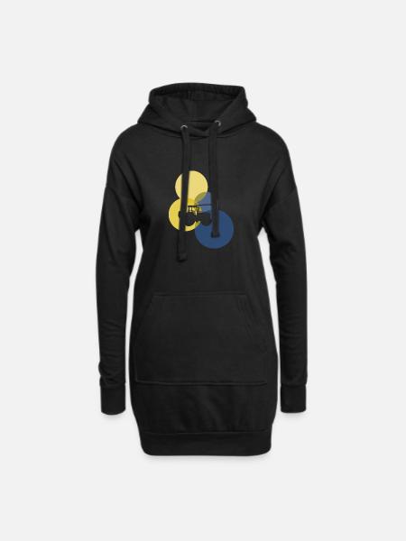 Landwirt Ranch - Hoodie-Kleid - Schwarz