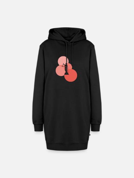 Richter Anwalt - Hoodie-Kleid - Schwarz
