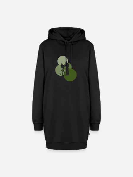 Malen Pastell - Hoodie-Kleid - Schwarz