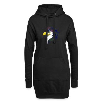 Îles Vierges britanniques - Sweat-shirt à capuche long Femme - noir - Devant