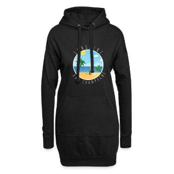 ensoleillement et - Sweat-shirt à capuche long Femme - noir - Devant