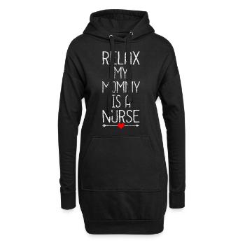 Nurse - Hoodie Dress - black - Front