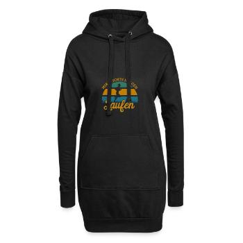 Mir Reichts ich geh Laufen - Hoodie-Kleid - Schwarz - Vorne