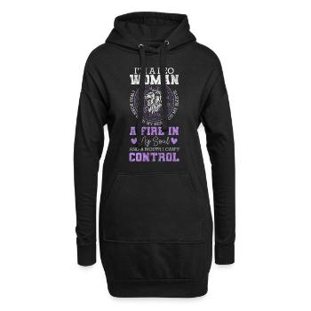Löwe Astrologie Geburt Löwen - Hoodie-Kleid - Schwarz - Vorne