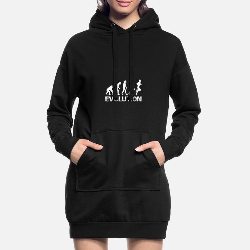 Courir Evolution Histoire Jogging Sweat-shirt à capuche long Femme