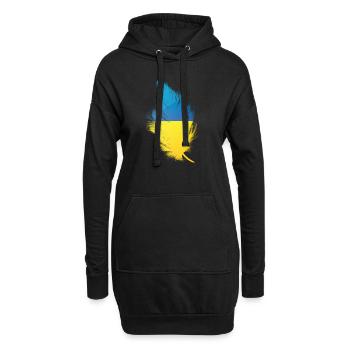 Feder Ukraine - Hoodie-Kleid - Schwarz - Vorne