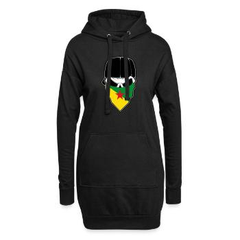 Bandana drapeau Guyane - Sweat-shirt à capuche long Femme - noir - Devant