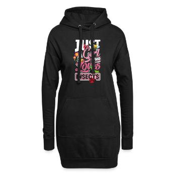 Entomology Entomologist Bugs Just A Girl Who - Hoodie-Kleid - Schwarz - Vorne