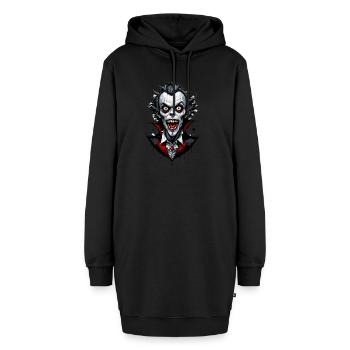 un vampire souriant 2 - Sweat-shirt à capuche long Femme - noir - Devant