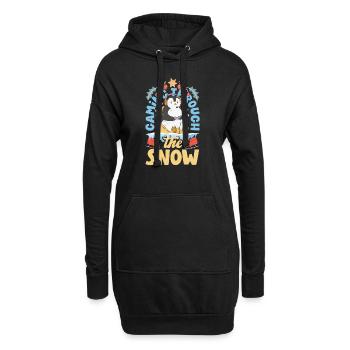 Mode inspirée du jeu Jeux sur le thème des Fêtes - Sweat-shirt à capuche long Femme - noir - Devant