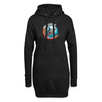 Jumping Marlin Pêche en haute mer Pêche en haute mer - Sweat-shirt à capuche long Femme - noir - Devant
