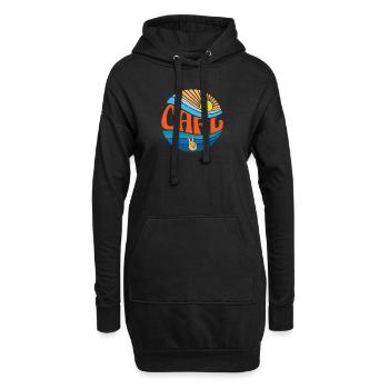 Carl Chemise Vintage Sunset Carl Groovy Tie Dye - Sweat-shirt à capuche long Femme - noir - Devant