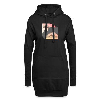 echte Freundschaft - Hoodie-Kleid - Schwarz - Vorne