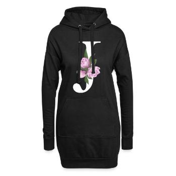 J - Hoodie-Kleid - Schwarz - Vorne