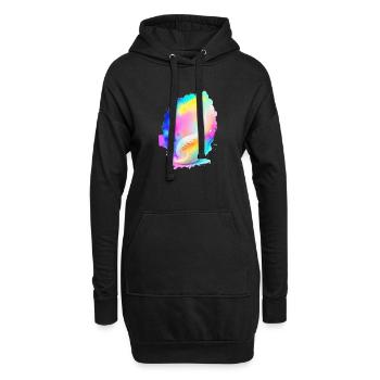 Shell - Hoodie Dress - black - Front