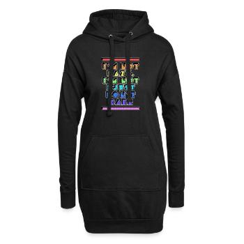 Quoi qu’il en soit, je dis que l’attitude n’a pas d’importance pour moi - Sweat-shirt à capuche long Femme - noir - Devant