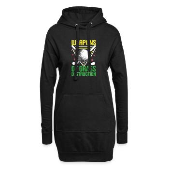 Golf - Armes de destruction de l’herbe - Sweat-shirt à capuche long Femme - noir - Devant