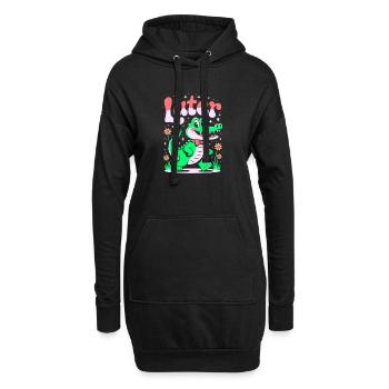 See You Later Aligator - Alligator Retro-Design - Hoodie-Kleid - Schwarz - Vorne