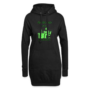 Mode furtif actif - Sweat-shirt à capuche long Femme - noir - Devant