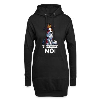 Avant de demander aux Australian Shepherds Aussie Aussies - Sweat-shirt à capuche long Femme - noir - Devant
