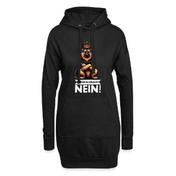 Avant que vous ne demandiez aux bergers bergers allemands - Sweat-shirt à capuche long Femme - noir - Devant