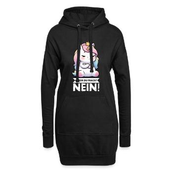 Avant que vous ne demandiez, pas de licorne licornes fan de licorne - Sweat-shirt à capuche long Femme - noir - Devant
