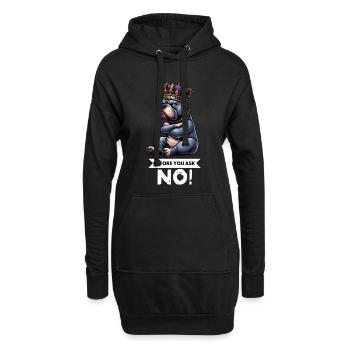Avant que vous ne demandiez American Bully Bully Pit Bullys - Sweat-shirt à capuche long Femme - noir - Devant