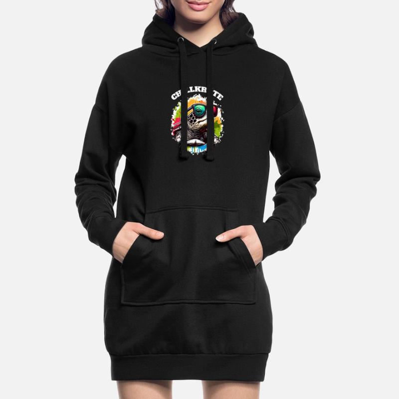 Chill Toad Turtle Hoodie Dress