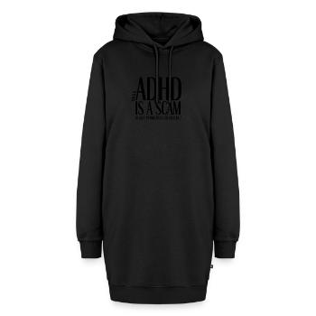 ADHD Is a Scam to Sell Planners - Hoodie-Kleid - Schwarz - Vorne - AI Model Female 172 light (172cm)