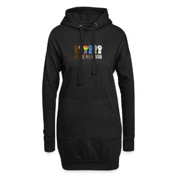 We Are All Human Pride Month Lesbian and Gay - Hoodie-Kleid - Schwarz - Vorne