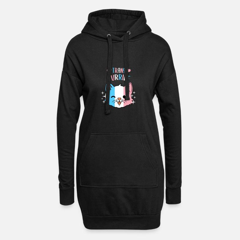 Trans Purride Trans Pride - Hoodie-Kleid - Schwarz