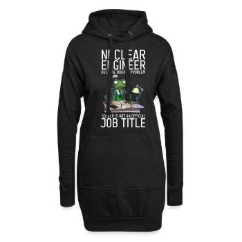 Erneuerbare Nukleare Spruch für Nukleartechnik - Hoodie-Kleid - Schwarz - Vorne