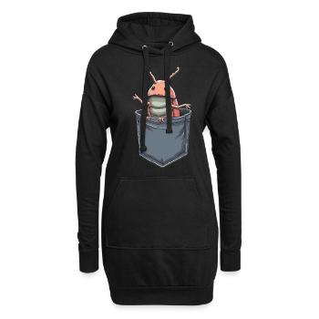 Pill Bug Graphic for Entomologist Insect Rollie Po - Hoodie-Kleid - Schwarz - Vorne