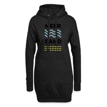 MEER&SAND - Hoodie-Kleid - Schwarz - Vorne