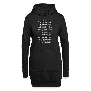 Oui, je suis un végétalien [noir] - Sweat-shirt à capuche long Femme - noir - Devant