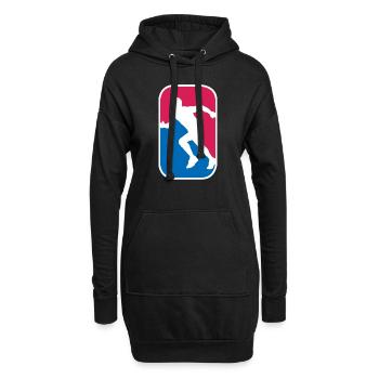 Rennen Laufen Marathon Sprint lustige Geschenk - Hoodie-Kleid - Schwarz - Vorne