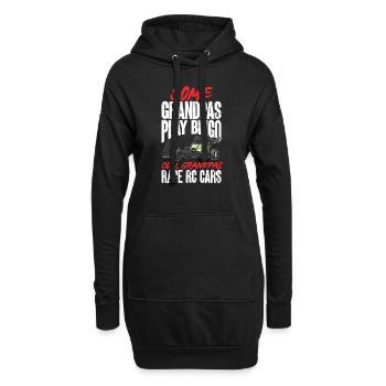 RC Car Ferngesteuertes Auto - Hoodie-Kleid - Schwarz - Vorne