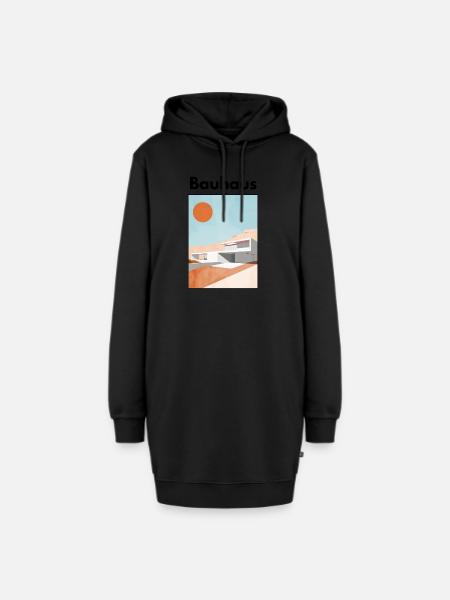 Bauhaus - Hoodie-Kleid - Schwarz