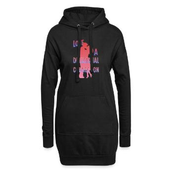 Couple Partners Engagement Wedding Valentine Lover - Hoodie-Kleid - Schwarz - Vorne