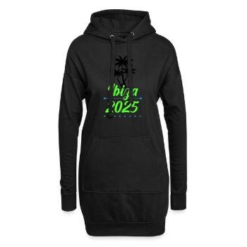 Ibiza 2025 - Hoodie-Kleid - Schwarz - Vorne