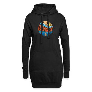 Bennet Hemd Vintage Sunset Bennet Groovy Tie Dye - Hoodie-Kleid - Schwarz - Vorne