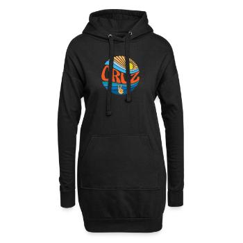 Cruz Hemd Vintage Sunset Cruz Groovy Tie Dye - Hoodie-Kleid - Schwarz - Vorne