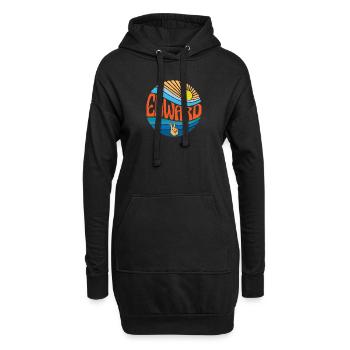 Edward Hemd Vintage Sunset Edward Groovy Tie Dye - Hoodie-Kleid - Schwarz - Vorne