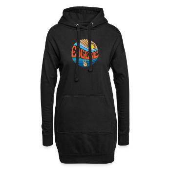Eugene Hemd Vintage Sunset Eugene Groovy Tie Dye - Hoodie-Kleid - Schwarz - Vorne